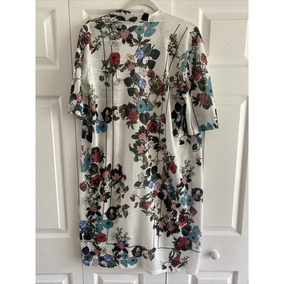 Mely New York Womens Large Open Floral Duster Cardigan Sweater Cottagecore Boho - Picture 4 of 4